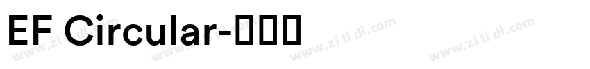 EF Circular字体转换